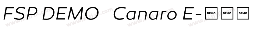 FSP DEMO   Canaro E字体转换